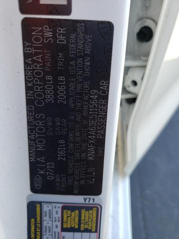 Photo 10 from auction – 2014 KIA FORTE LX with VIN KNAFX4A63E5115649