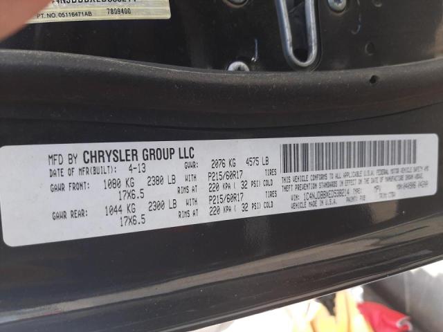 Photo 10 from auction – 2014 JEEP COMPASS SP with VIN 1C4NJDBBXED538214