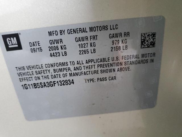 Photo 10 from auction – 2016 CHEVROLET MALIBU LIM with VIN 1G11B5SA3GF132834