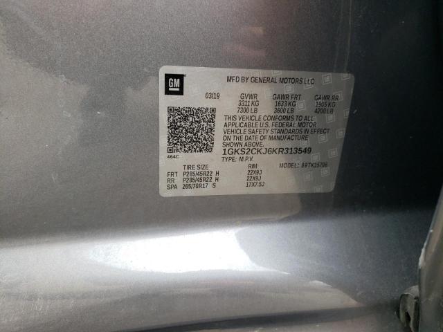 Photo 10 from auction – 2019 GMC YUKON DENA with VIN 1GKS2CKJ6KR313549
