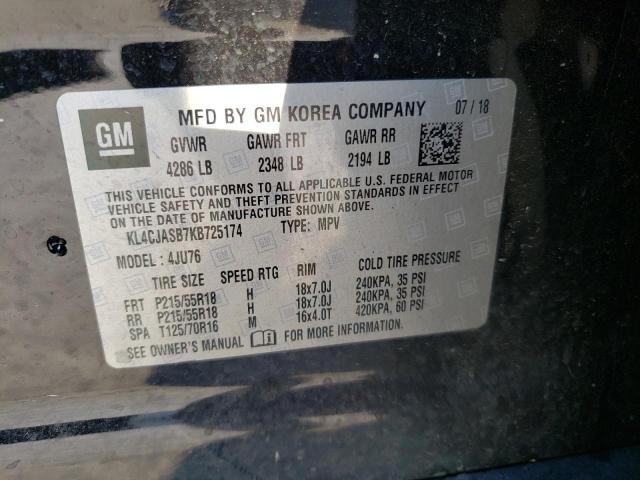 Photo 10 from auction – 2019 BUICK ENCORE PRE with VIN KL4CJASB7KB725174