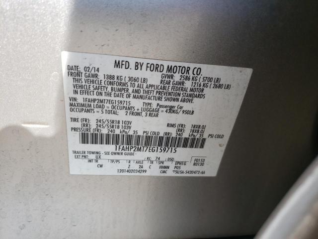 Photo 10 from auction – 2014 FORD TAURUS POL with VIN 1FAHP2MT7EG159715