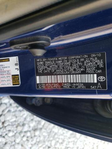 Photo 10 from auction – 2010 TOYOTA PRIUS with VIN JTDKN3DUXA1280689