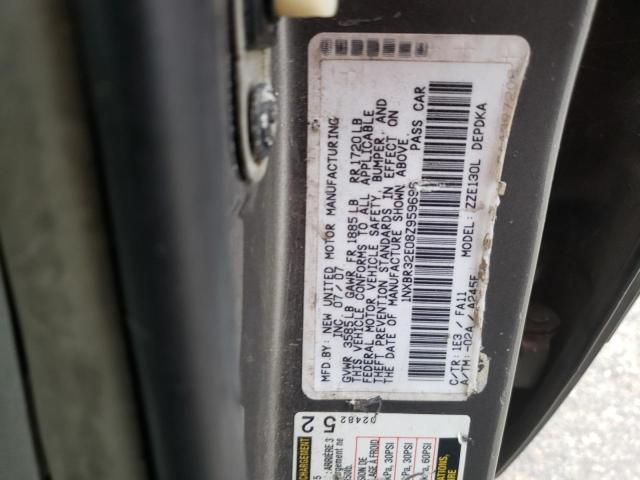 Photo 10 from auction – 2008 TOYOTA COROLLA CE with VIN 1NXBR32E08Z959696