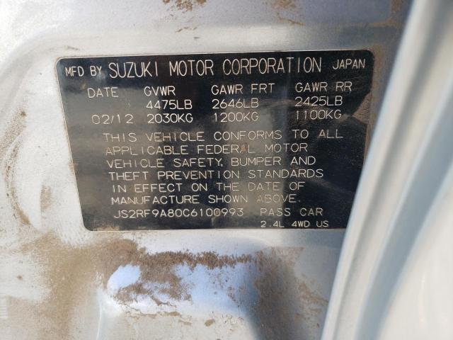 Photo 10 from auction – 2012 SUZUKI KIZASHI SP with VIN JS2RF9A80C6100993