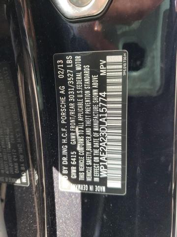 Photo 10 from auction – 2013 PORSCHE CAYENNE S with VIN WP1AE2A23DLA15774