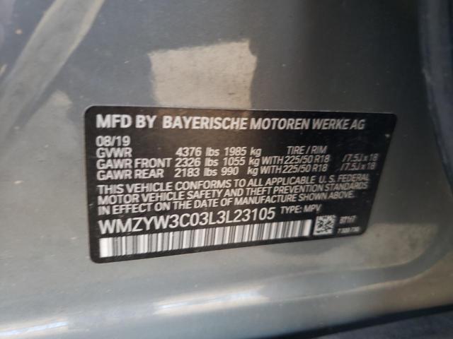 Photo 10 from auction – 2020 MINI COOPER COU with VIN WMZYW3C03L3L23105