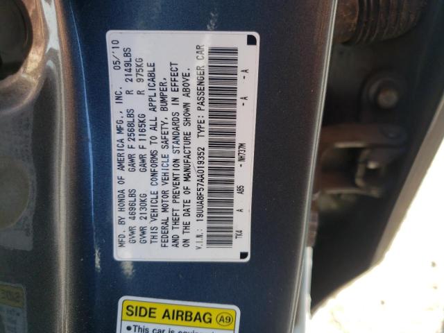 Photo 10 from auction – 2010 ACURA TL with VIN 19UUA8F57AA019352