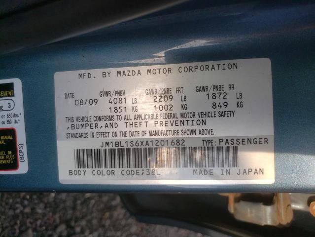 Photo 10 from auction – 2010 MAZDA 3 S with VIN JM1BL1S6XA1201682