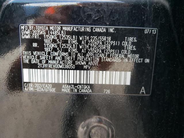 Photo 10 from auction – 2013 TOYOTA RAV4 LIMIT with VIN 2T3YFREV0DW038050