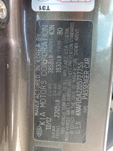Photo 10 from auction – 2013 KIA FORTE EX with VIN KNAFU5A22D5727755