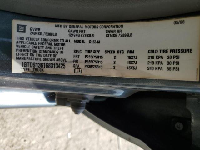 Photo 10 from auction – 2006 GMC CANYON with VIN 1GTDS136168313425