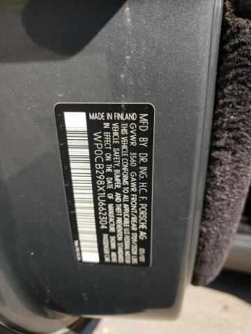 Photo 10 from auction – 2001 PORSCHE BOXSTER S with VIN WP0CB298X1U662304
