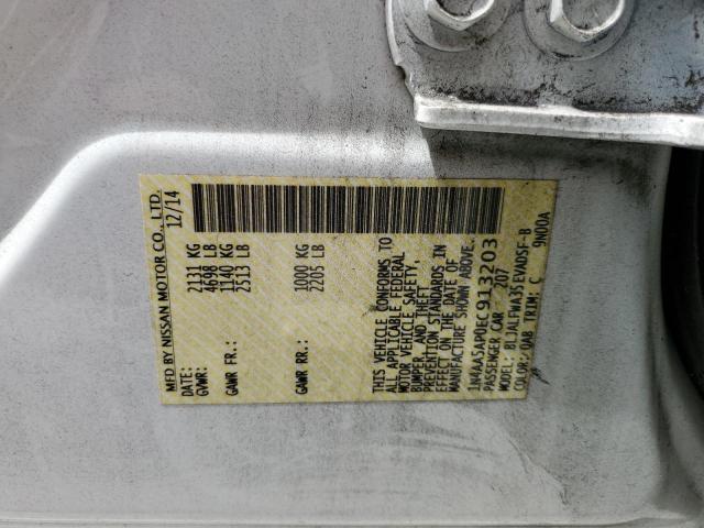 Zdjęcie 10 z aukcji – 2014 NISSAN MAXIMA S z VIN 1N4AA5AP0EC913203
