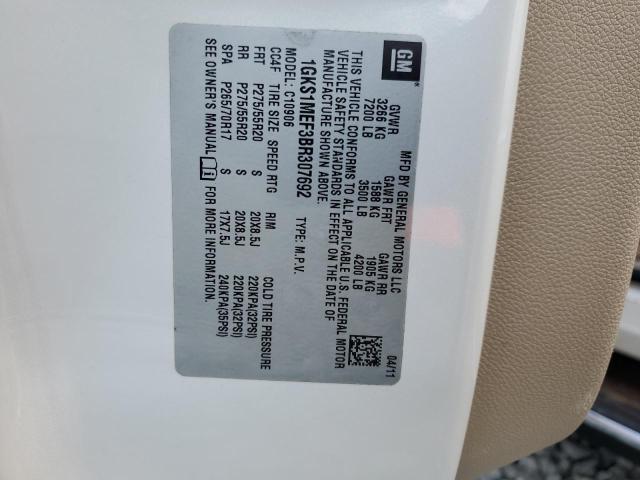 Photo 10 from auction – 2011 GMC YUKON XL D with VIN 1GKS1MEF3BR307692