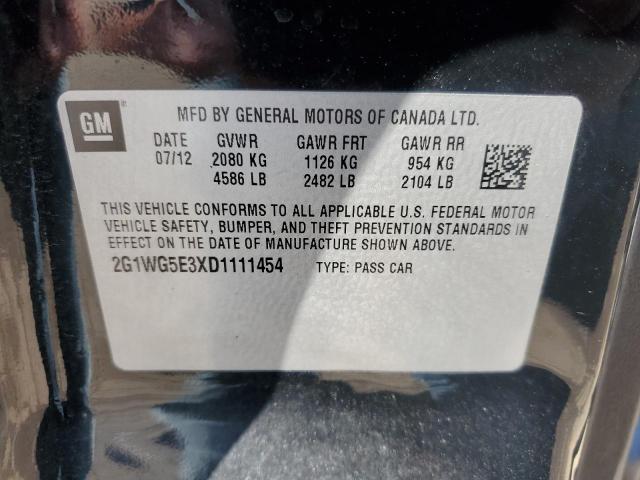 Photo 10 from auction – 2013 CHEVROLET IMPALA LT with VIN 2G1WG5E3XD1111454