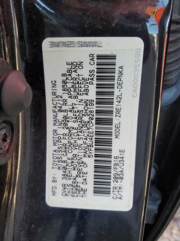 Photo 10 from auction – 2012 TOYOTA COROLLA BA with VIN 5YFBU4EE7CP028199