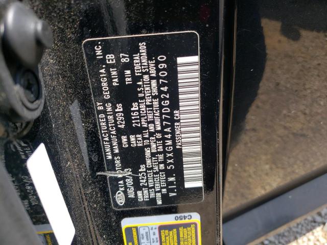 Photo 10 from auction – 2013 KIA OPTIMA LX with VIN 5XXGM4A77DG247090