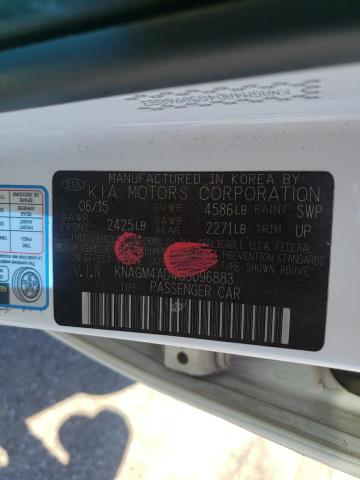 Photo 10 from auction – 2016 KIA OPTIMA HYB with VIN KNAGM4AD4G5096883