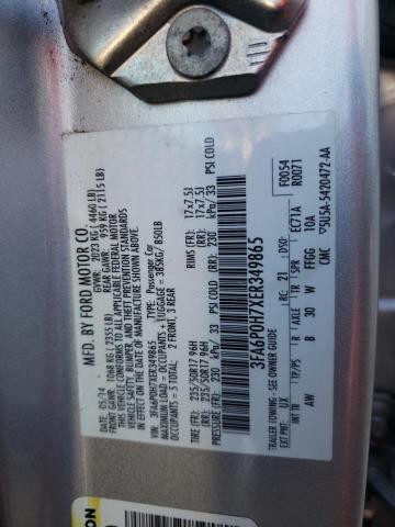 Photo 10 from auction – 2014 FORD FUSION SE with VIN 3FA6P0H7XER349865