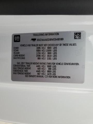 Photo 10 from auction – 2022 CHEVROLET SILVERADO with VIN 3GCNAAED8NG548089