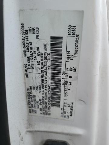 Photo 10 from auction – 2000 FORD ECONOLINE with VIN 1FTNS24L0YHB27943