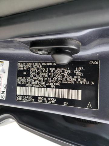 Photo 10 from auction – 2006 TOYOTA 4RUNNER SR with VIN JTEZU14RX60083712
