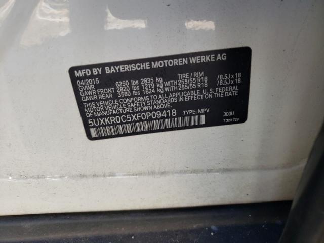 Photo 10 from auction – 2015 BMW X5 XDRIVE3 with VIN 5UXKR0C5XF0P09418