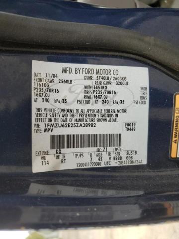 Photo 10 from auction – 2005 FORD EXPLORER X with VIN 1FMZU62E25ZA38982