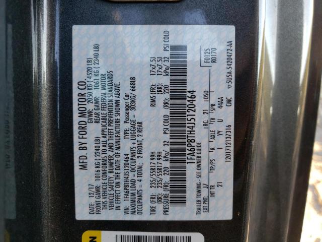 Photo 10 from auction – 2018 FORD MUSTANG with VIN 1FA6P8TH4J5120464