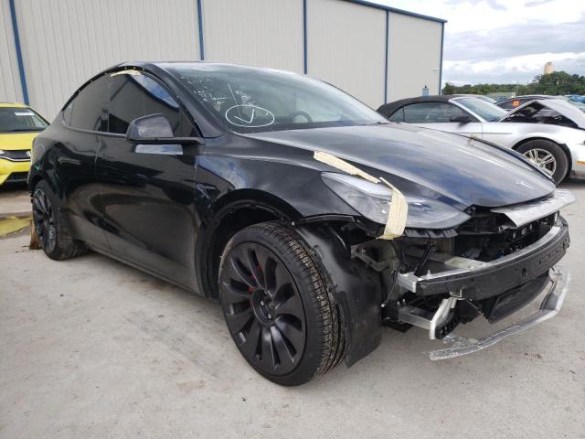 TESLA MODEL Y 2021 with VIN 5YJYGDEF7MF305621 - Photo from auction