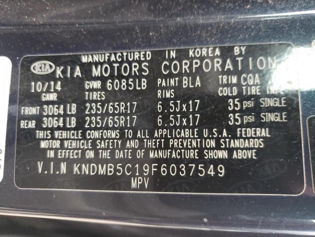 Photo 10 from auction – 2015 KIA SEDONA LX with VIN KNDMB5C19F6037549