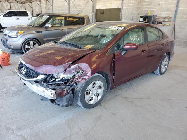 Photo 2 from auction – 2015 HONDA CIVIC LX with VIN 2HGFB2F59FH518083
