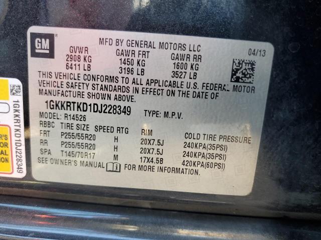 Photo 10 from auction – 2013 GMC ACADIA DEN with VIN 1GKKRTKD1DJ228349
