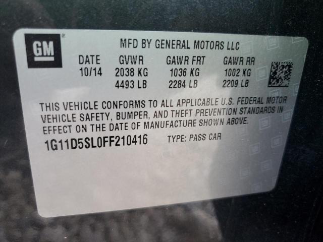 Photo 10 from auction – 2015 CHEVROLET MALIBU 2LT with VIN 1G11D5SL0FF210416