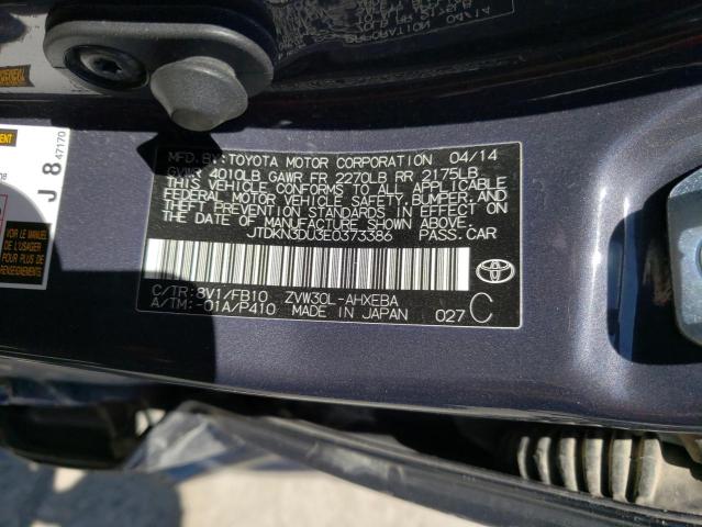 Photo 10 from auction – 2014 TOYOTA PRIUS with VIN JTDKN3DU3E0373386