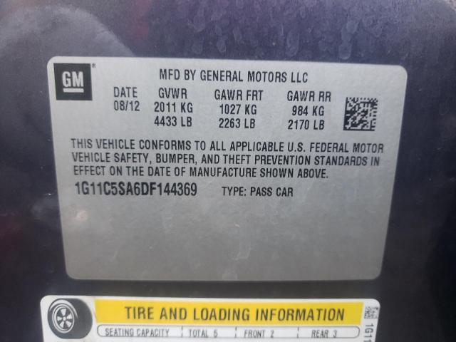 Photo 10 from auction – 2013 CHEVROLET MALIBU 1LT with VIN 1G11C5SA6DF144369