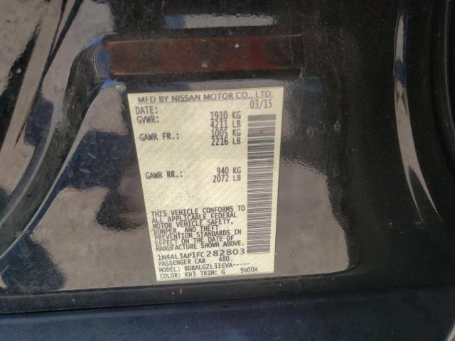 Photo 10 from auction – 2015 NISSAN ALTIMA 2.5 with VIN 1N4AL3AP1FC282803