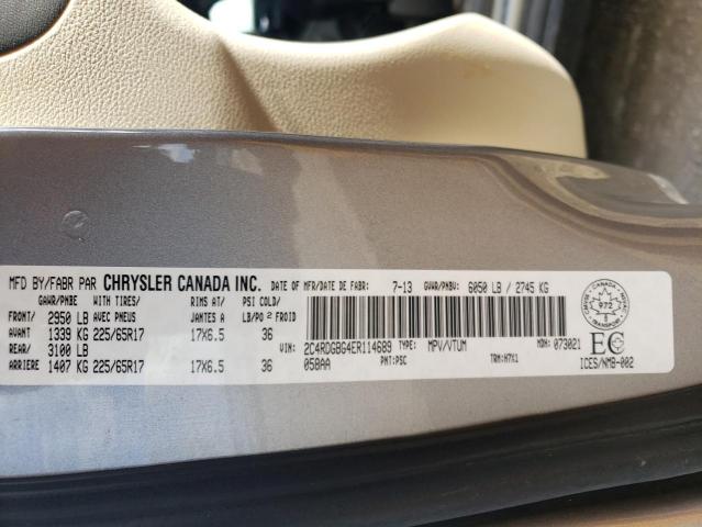 Photo 10 from auction – 2014 DODGE GRAND CARA with VIN 2C4RDGBG4ER114689