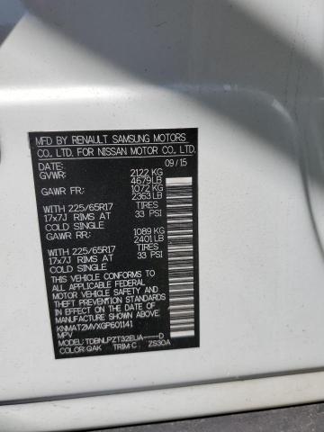 Photo 10 from auction – 2016 NISSAN ROGUE S with VIN KNMAT2MVXGP601141