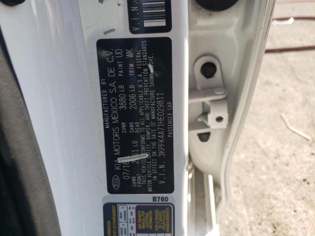 Photo 10 from auction – 2017 KIA FORTE LX with VIN 3KPFK4A71HE029811