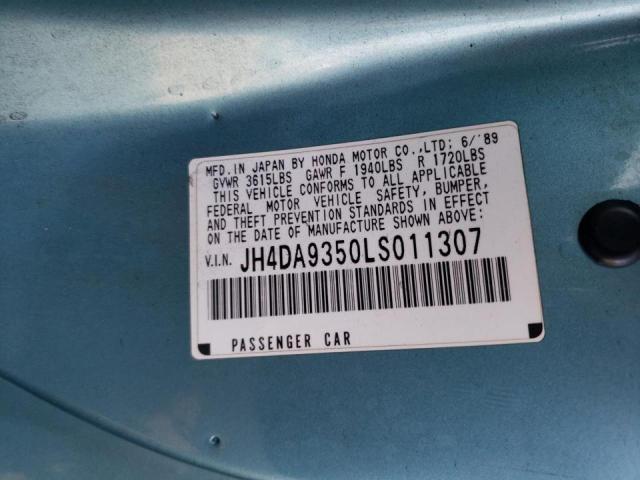 Photo 10 from auction – 1990 ACURA INTEGRA LS with VIN JH4DA9350LS011307