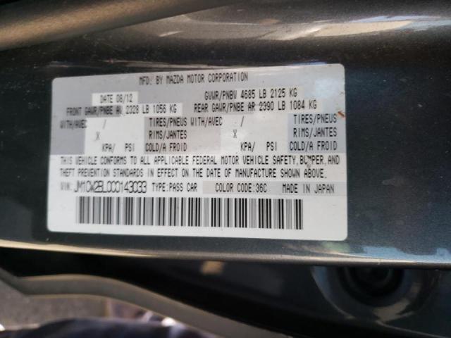 Photo 10 from auction – 2012 MAZDA 5 with VIN JM1CW2BL0C0143033