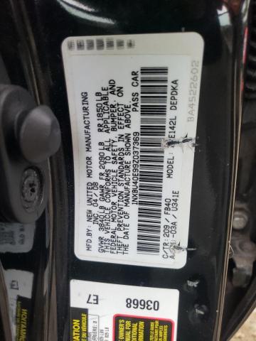 Photo 10 from auction – 2009 TOYOTA COROLLA BA with VIN 1NXBU40E99Z037369