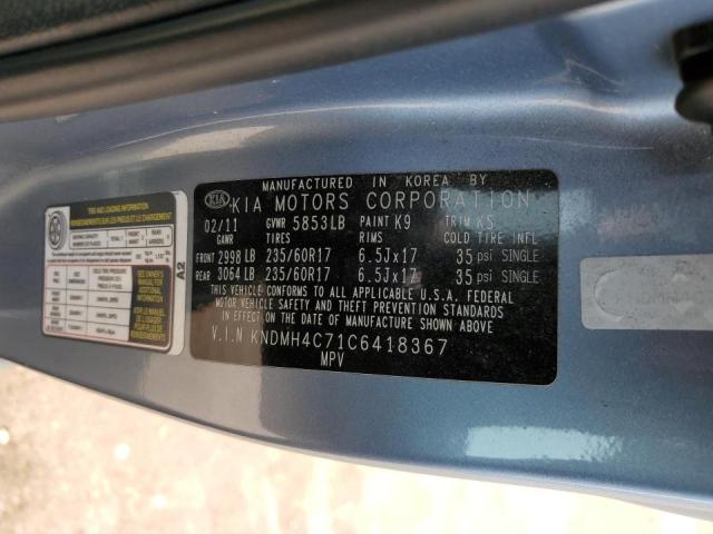 Photo 10 from auction – 2012 KIA SEDONA EX with VIN KNDMH4C71C6418367