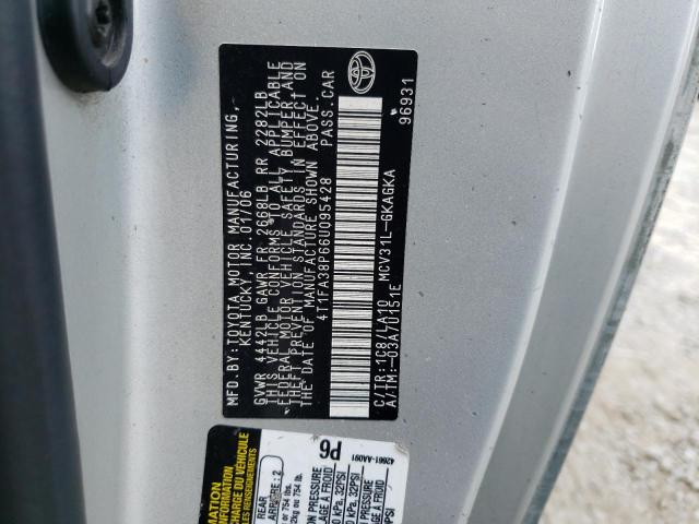 Photo 10 from auction – 2006 TOYOTA CAMRY with VIN 4T1FA38P66U095428