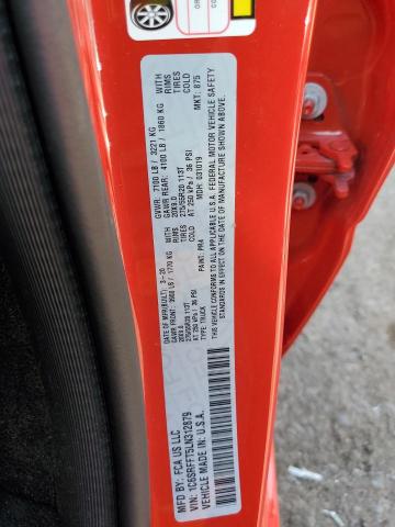 Photo 10 from auction – 2020 RAM 1500 BIG H with VIN 1C6SRFFT5LN312879