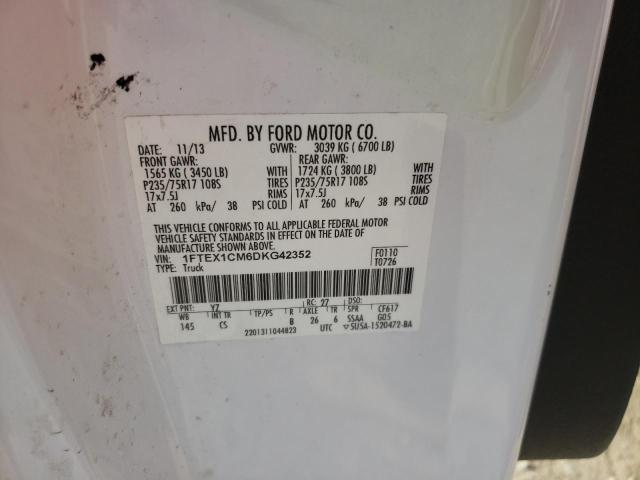 Photo 10 from auction – 2013 FORD F150 SUPER with VIN 1FTEX1CM6DKG42352