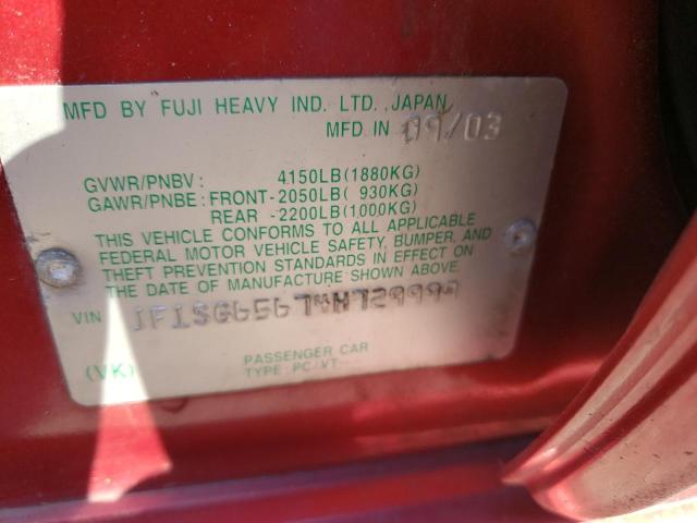 Photo 10 from auction – 2004 SUBARU FORESTER 2 with VIN JF1SG65674H729999