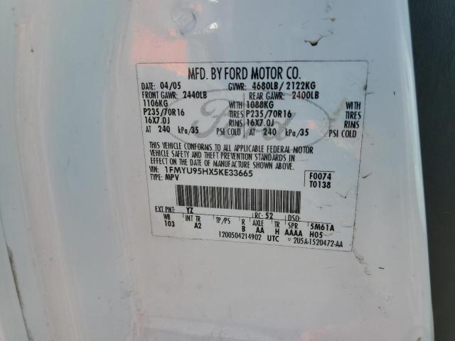 Photo 10 from auction – 2005 FORD ESCAPE HEV with VIN 1FMYU95HX5KE33665